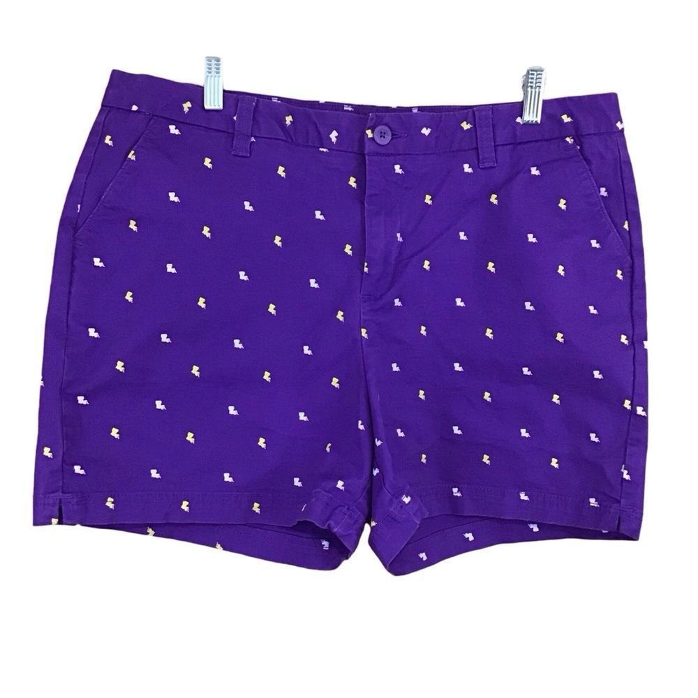 Magellan Outdoors LSU Louisiana‎ Purple Chino Shorts 16
